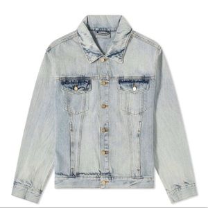 Fear of God Essentials Denim Trucker Jacket Light Indigo L